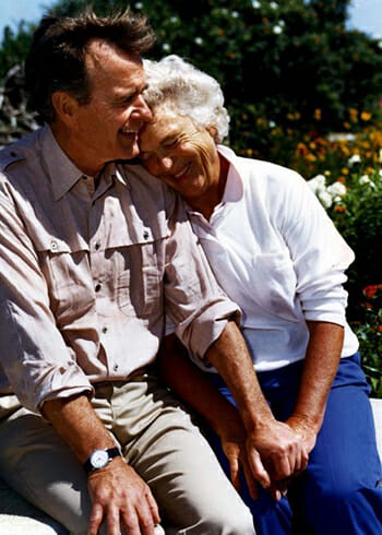 President George H.W. Bush and First Lady Barbara Bush
