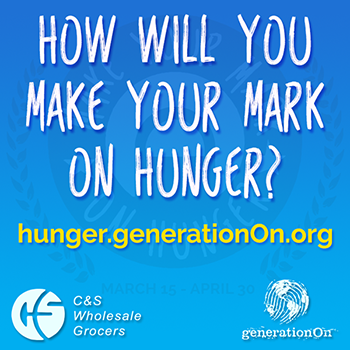 Sign up to fight hunger through youth service with the Make Your Mark on Hunger campaign.