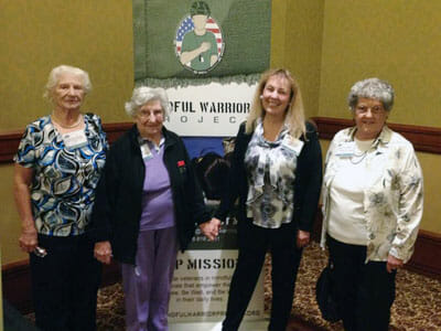Gail Soffer with a group of female World War II veterans at the CalVet Women Veterans Summit in Sacramento.