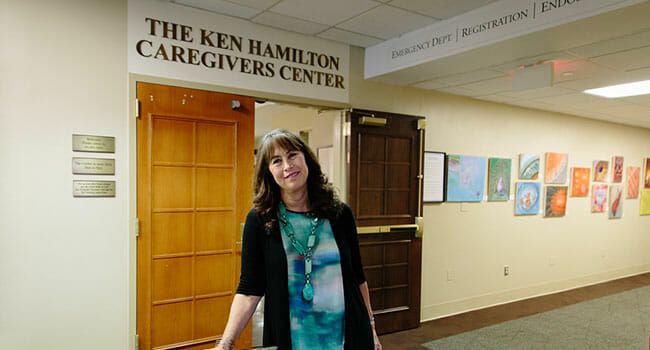 Marian Hamilton founded the Ken Hamilton Caregivers Center at Northern Westchester Hospital to help support caregivers and coordinate patient care.
