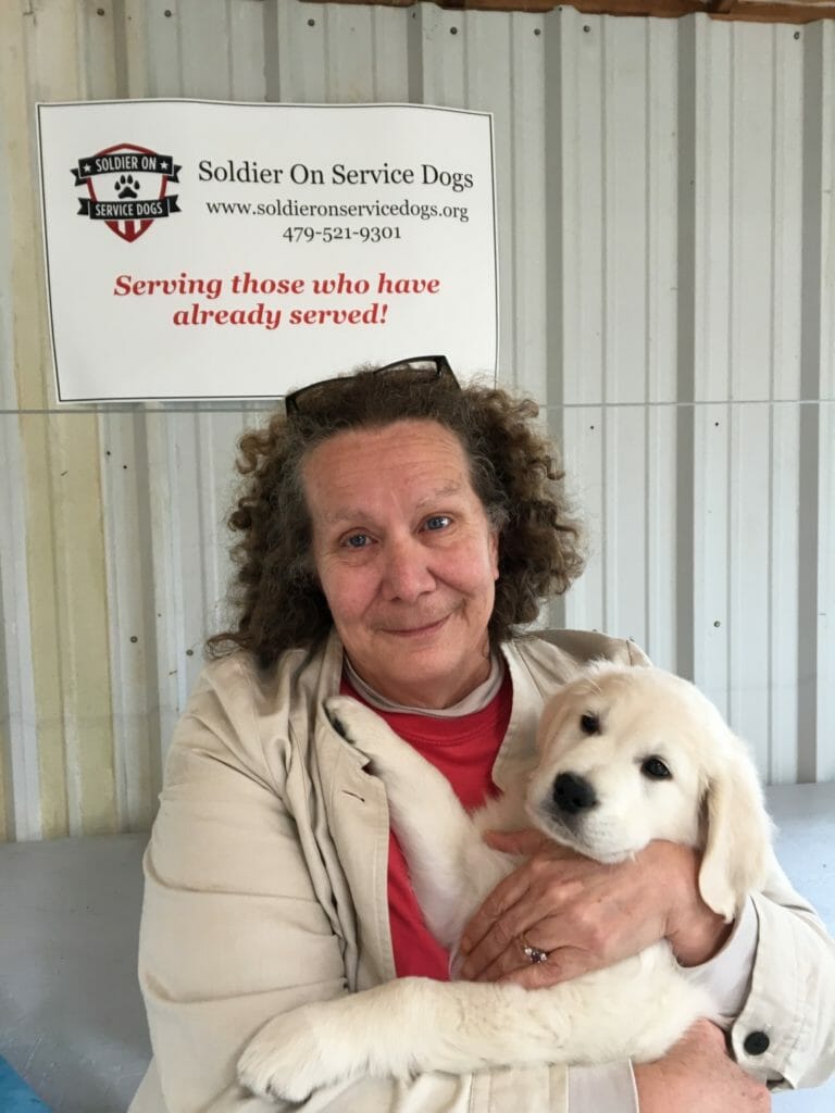 Angie Pratt and Lincoln, Soldier On Service Dog’s newest service dog in training.