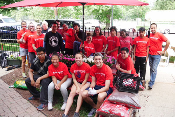 Citi employees, ServiceWorks and community volunteers took part in a beautification project at Casa Central as part of Citi's Global Community Day in June.