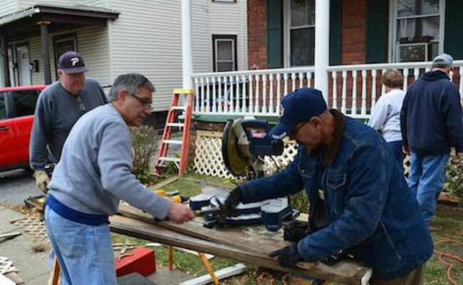 On Make A Difference Day 2016, volunteers joined Habitat for Humanity to tackle 20 home repair projects in neighborhoods in Dutchess County, New York.