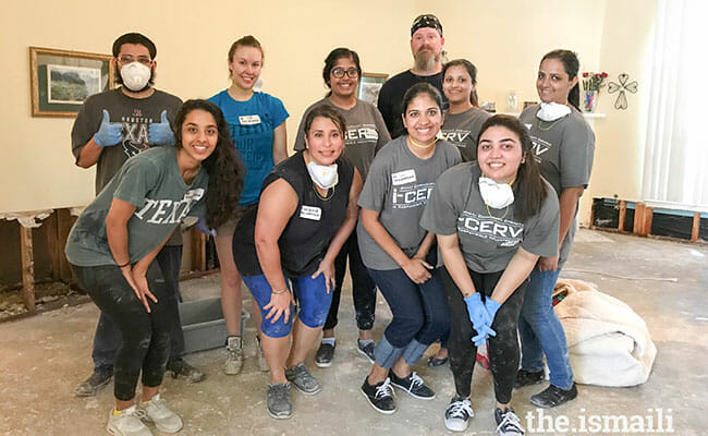More than 2,500 volunteers from the Ismaili Muslim community came together to support response and recovery efforts as Hurricane Harvey devastated the greater Houston area.