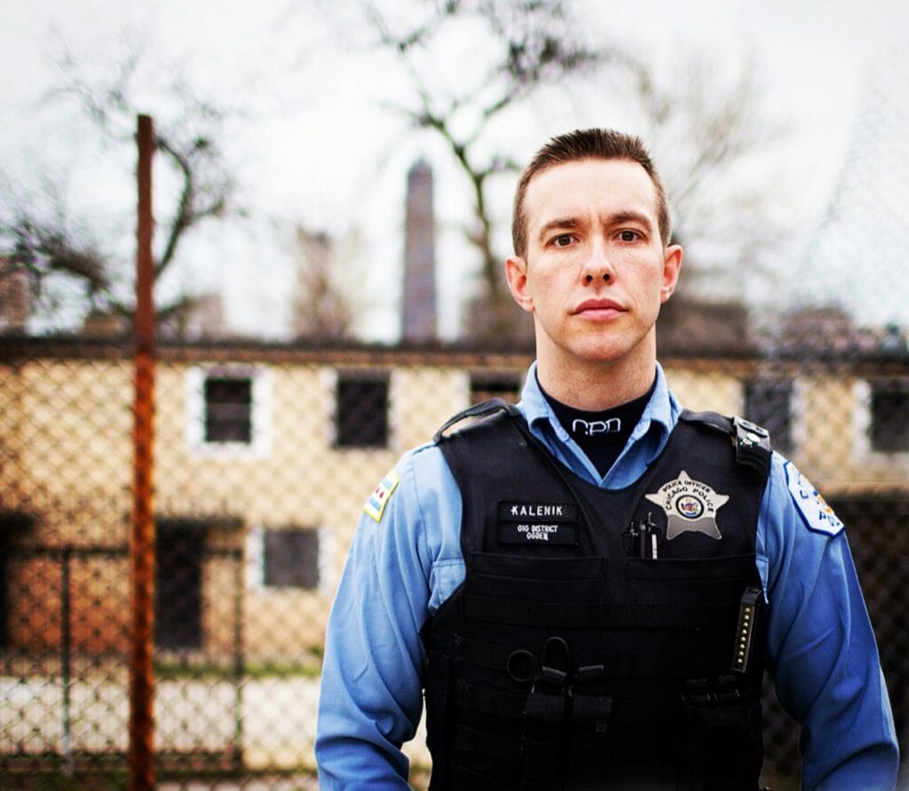 Pete patrols one of the toughest neighborhoods in Chicago as a Chicago Police Officer./Courtesy Pete Kalenik
