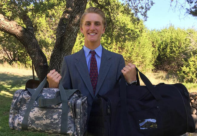 Hunter Beaton created the Day 1 Bags initiative to help give children and teens entering the foster system a sense of dignity and hope, and a bag to call their own.