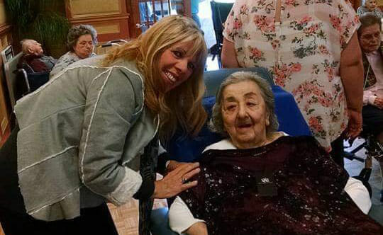 Maryann Greco started G.R.A.M.M. to bring joy into the lives of nursing home residents, like Lucy, who do not receive many visitors.