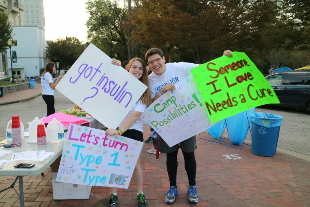 David (right) at the Emory for Possibilities Fundraiser, which took place on the Emory University campus in Atlanta, Ga., as part of the JDRF Annual One Walk./Courtesy David Kulp