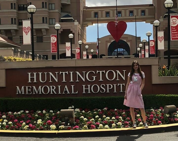 Lauren Dundee in her uniform at Huntington Hospital./Courtesy Lauren Dundee