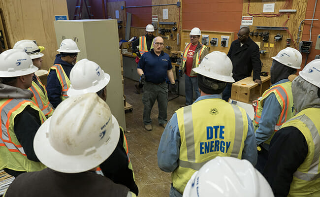DTE volunteers contributed more than 1,800 hours to help renovate Randolph.