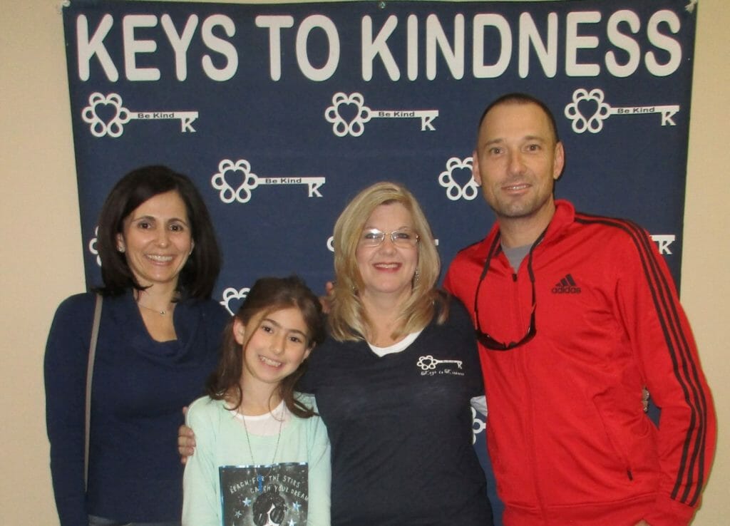 Sharri Cagle (second from right) founded Keys to Kindness, to encourage kindness throughout her community./ Courtesy Sharri Cagle 