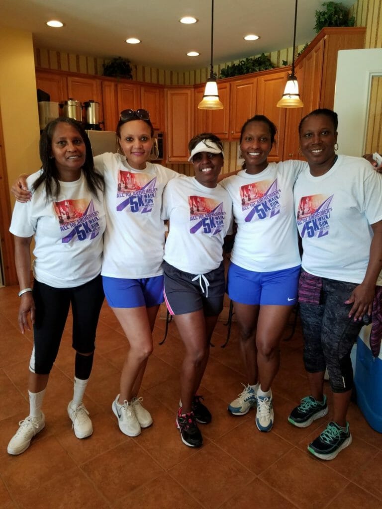Carolyn E. Parker Foundation supports Alzheimer's research and participates in walks for the cause./Courtesy Adrienne Somerville