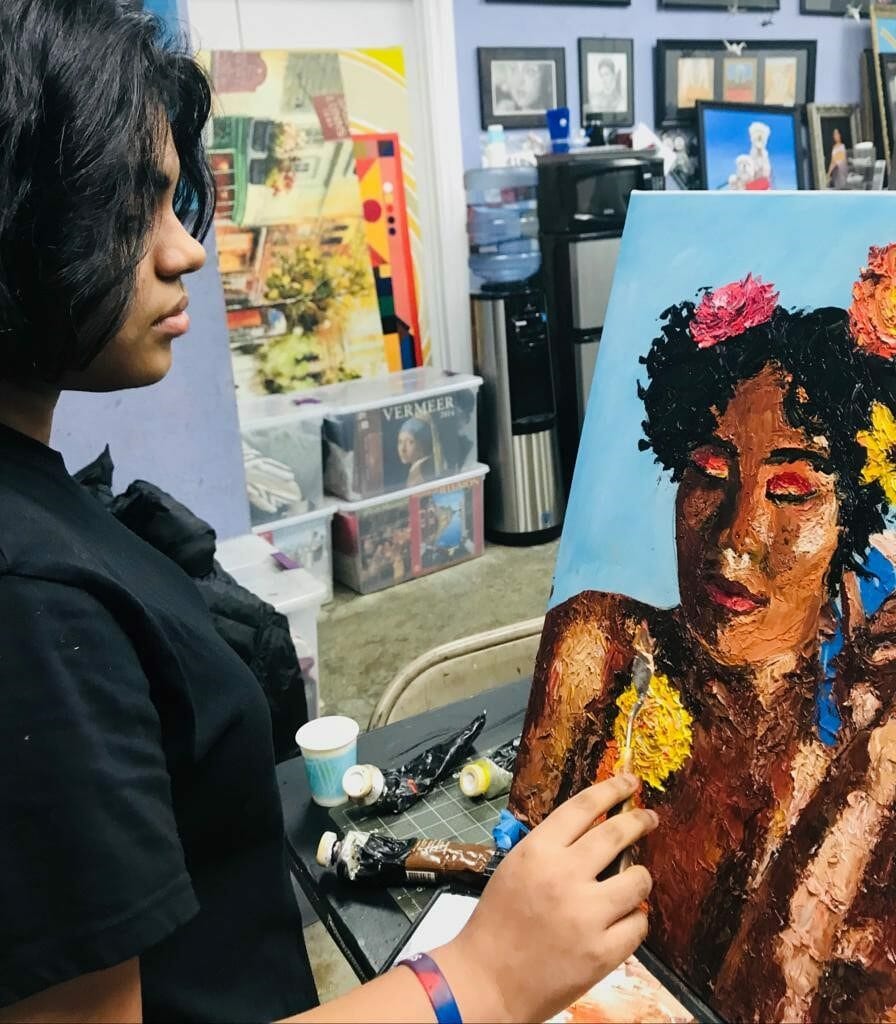 Apoorva Panidapu has raised more than $10,000 for her charity by selling her art working and tutoring younger students in math./Courtesy Apoorva Panidapu