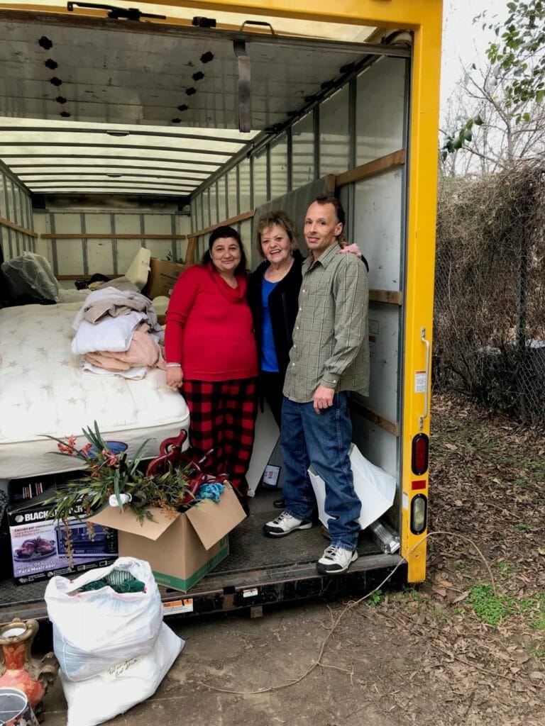 Mary O’Farell helped this couple outfit a new apartment after a bed bug infestation left them homeless./Courtesy Mary O'Farell