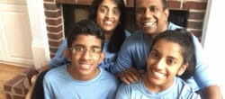 Jeevanayagam Family, finalists for Disney and Points of Light Volunteer Family of the Year.