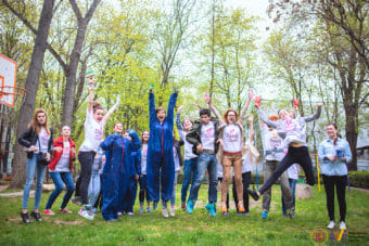 Volunteers Celebrating