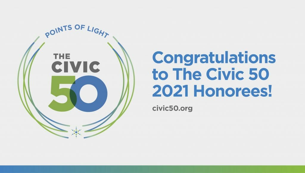 Points of Light Announces 2021 Honorees of The Civic 50