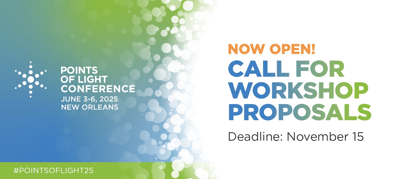 2025 Call for Workshop Proposals